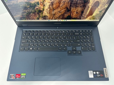 Ноутбук игровой Lenovo Legion 5 17ACH6H (82JY000DRU) 17.3"/AMD Ryzen 7 5800H/RAM 16GB/SSD 512GB/GeForce RTX 3070 8GB/1920*1080/IPS 144 Hz/Windows 10/Подсветка кл-ры: LED/черный. Состояние: C1