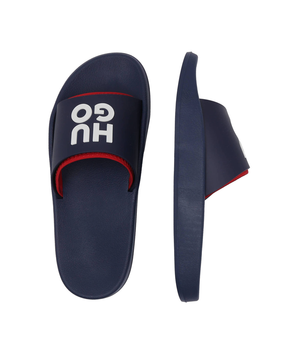 Шлепанцы Nil_Slid_mdtpu_N HUGO - темно-синий(50497864)