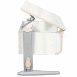 Стол-парта регулируемый "ДЭМИ" СУТ.43, 1000х550х530-815 мм, серый каркас, пластик бежевый, рамух белый (КОМПЛЕКТ)