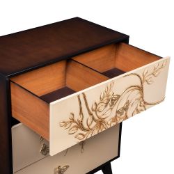 Ручка мебельная Бабочки 130 Айвори