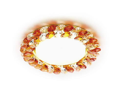 Встраиваемый точечный светильник G206 TI/G золото/янтарный GX53