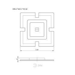 Светильник потолочный светодиодный ЭРА GEO с ДУ SPB-6 GEO-1 RC 60 60Вт 3000-6500К