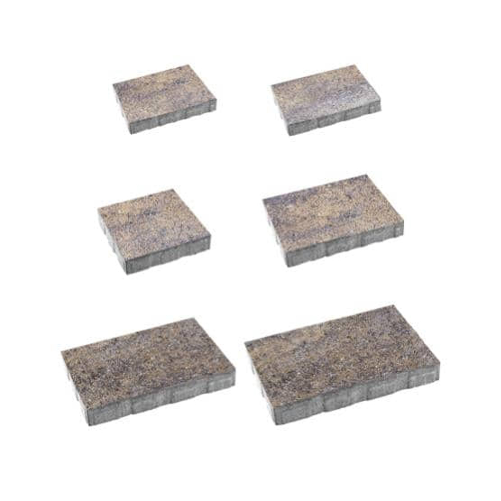 Тротуарная плитка АНТАРА, комплект из 6 видов плит Искусственный камень Доломит