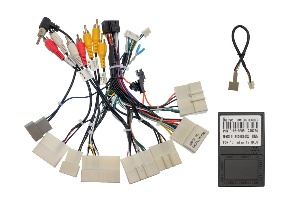 Комплект рамки с разъёмами 9" Infiniti QX60, JX35 2012-2016 (пластиковый верх) серебро - Car-Smart 9672