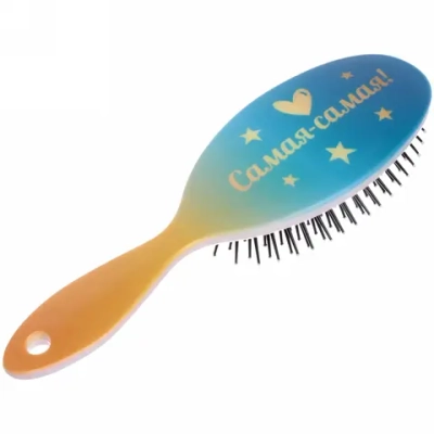 Расческа массажная «Mademoiselle - Самая-Самая», овал, цвет микс, 23,5 см