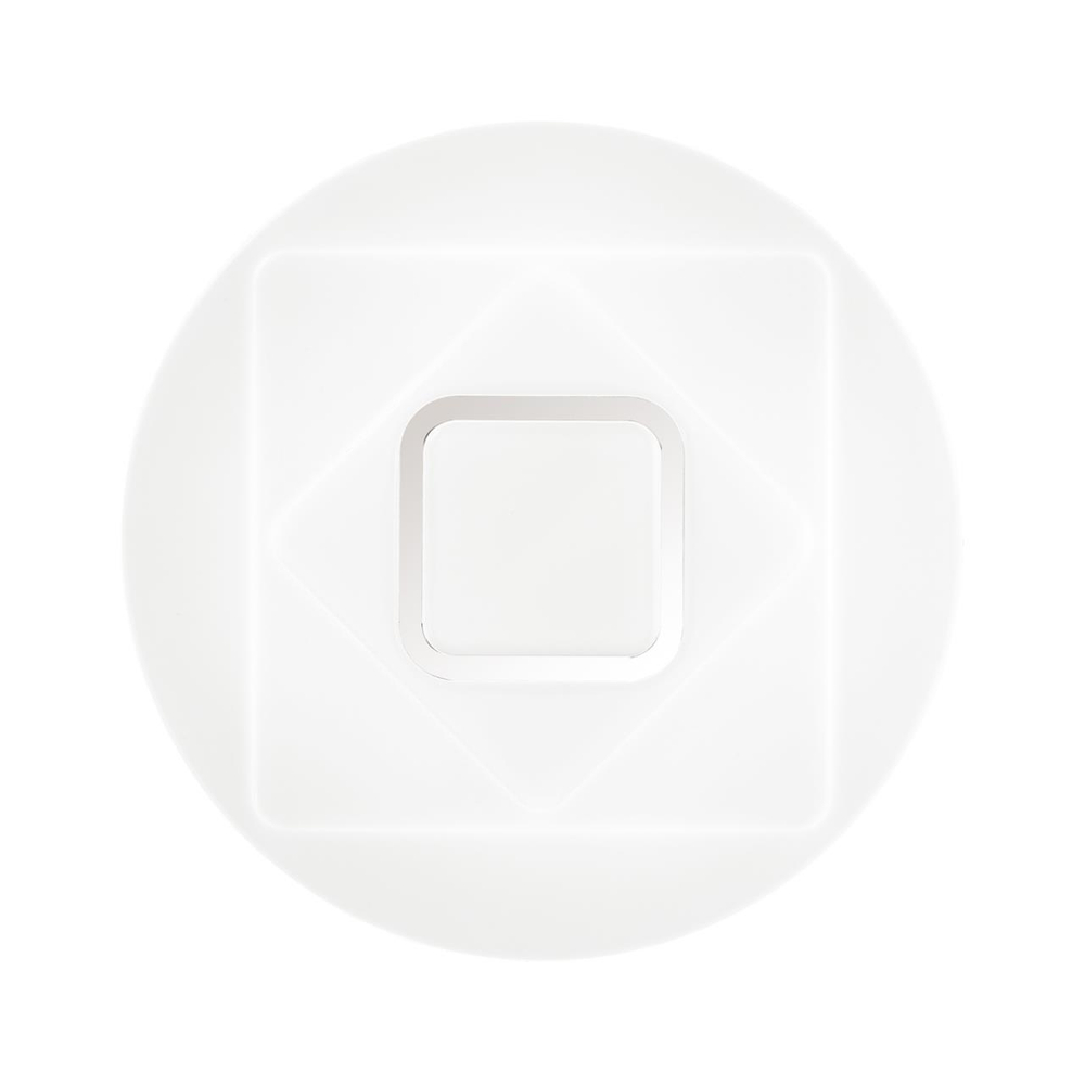 3037/DL COLOR SN 000 Светильник пластик/белый/хром LED 48Вт 3000-6500K D380 IP43 пульт ДУ/RGB/LampSmart COVA