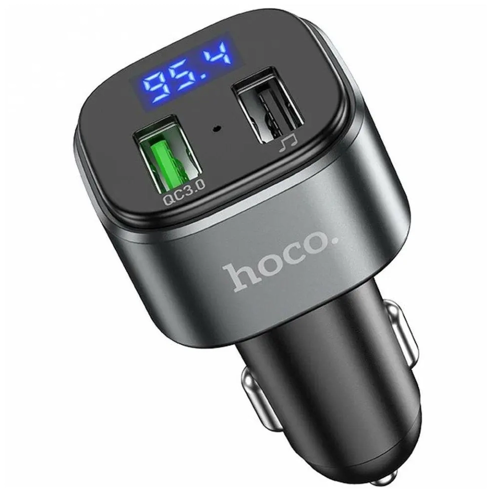 FM модулятор (трансмиттер) автомобильный HOCO E67 Fighter QC3.0 BT/USB/SD/FM черный