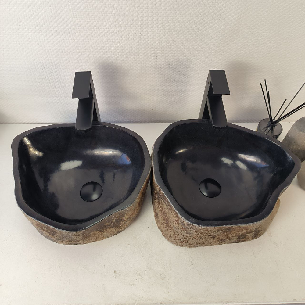 Раковина из речного камня ПАРА! RS-65334 40*35*15 0865