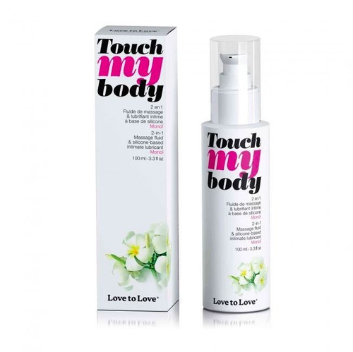 Силиконовый лубрикант 2‑в‑1 Love to Love Touch My Body, моной, 100 мл