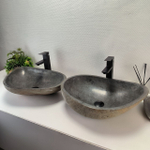 Раковина из речного камня ПАРА! RS-63842 54*38*15 2шт 0127