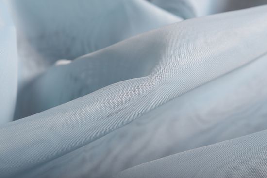 Длинные шторы. Тюль вуаль Nouvelle (Light Blue)