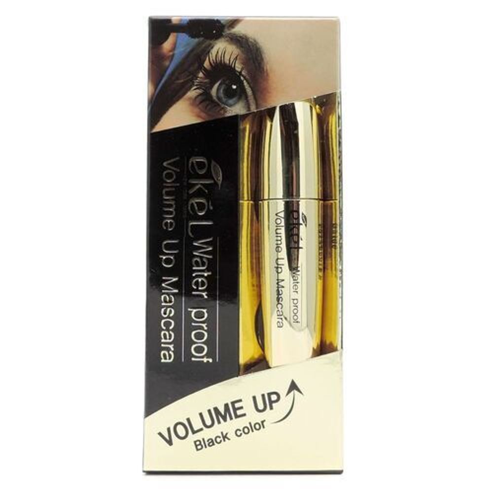 Ekel Тушь для ресниц для придания объема водостойкая - Volume up mascara gold waterproof, 1шт