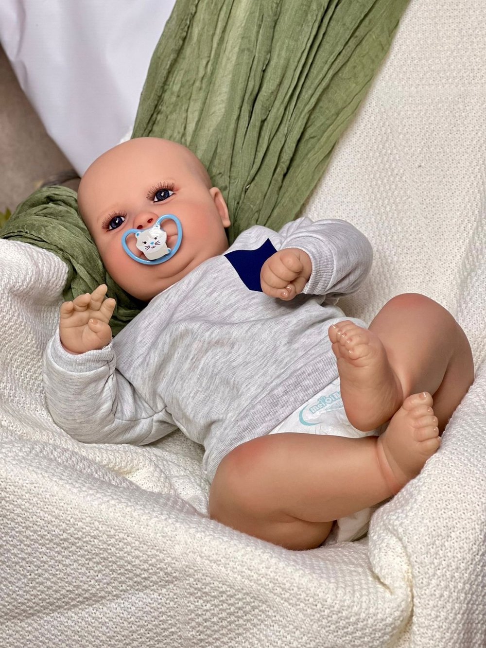 Кукла Реборн мягконабивная 55см (FA-820)