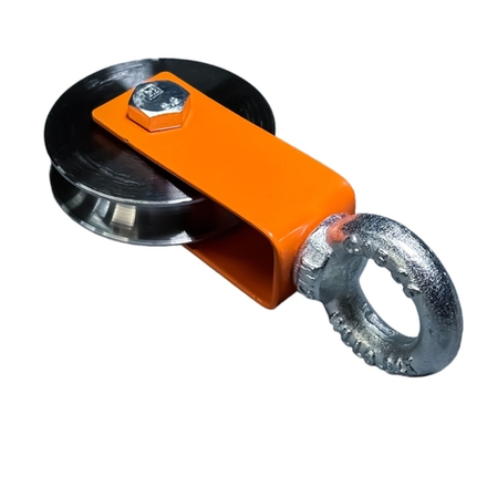 Блок монтажный с рым-болтом 12мм ф80мм (Окрашенный)