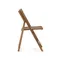 Складной стул Dandara из массива акации со стальной конструкцией и бежевым шнуром