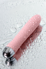 Розовый силиконовый вибратор с функцией нагрева и пульсирующими шариками FAHRENHEIT - 19 см. (Цвет: розовый)