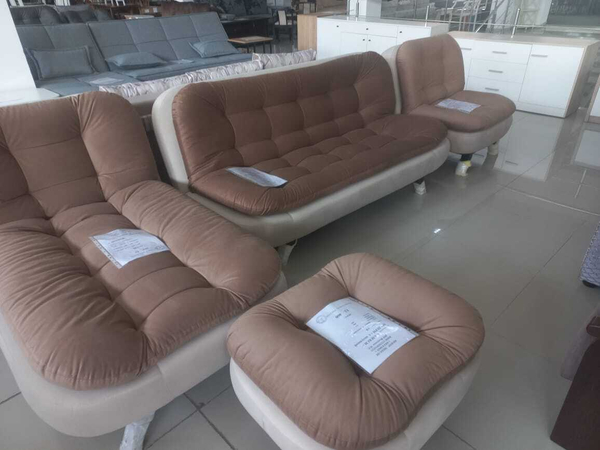 НАБОР МОДЕРН ИЗ МАССИВА БУКА ДИВАН+ОТТОМАНКА+КРЕСЛО+ПУФ