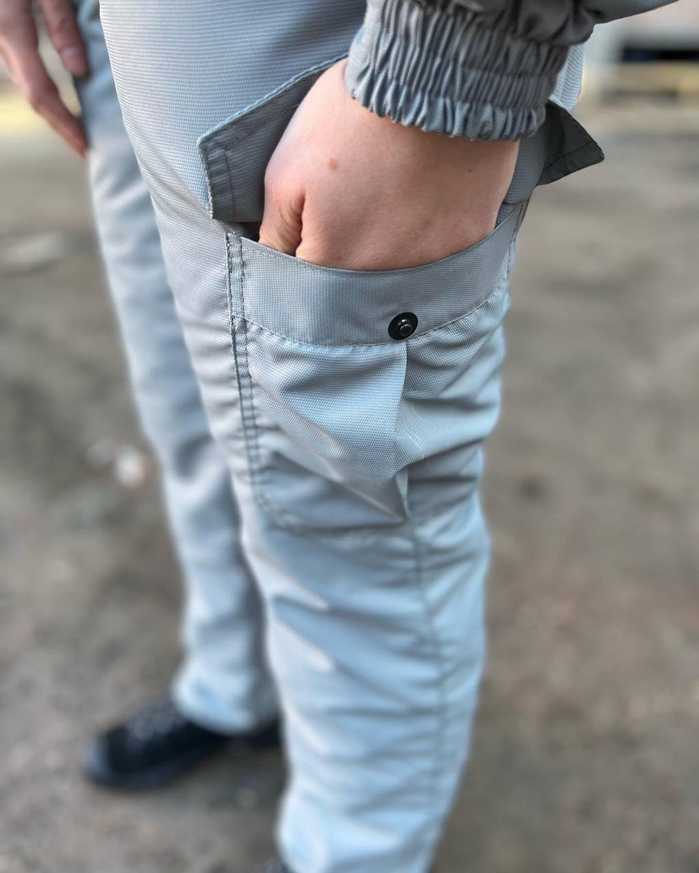 Женская горка Валькирия флис / осень-зима / серо-голубой