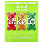 Kiss My Keto, Gummy Candy, кислые мишки, 8 пакетиков, 25 г (0,88 унции)