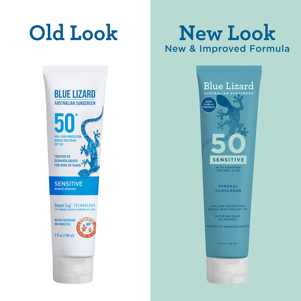 Blue Lizard Australian Sunscreen, солнцезащитное средство для чувствительной кожи, SPF 50, 148 мл (5 жидк. унций)