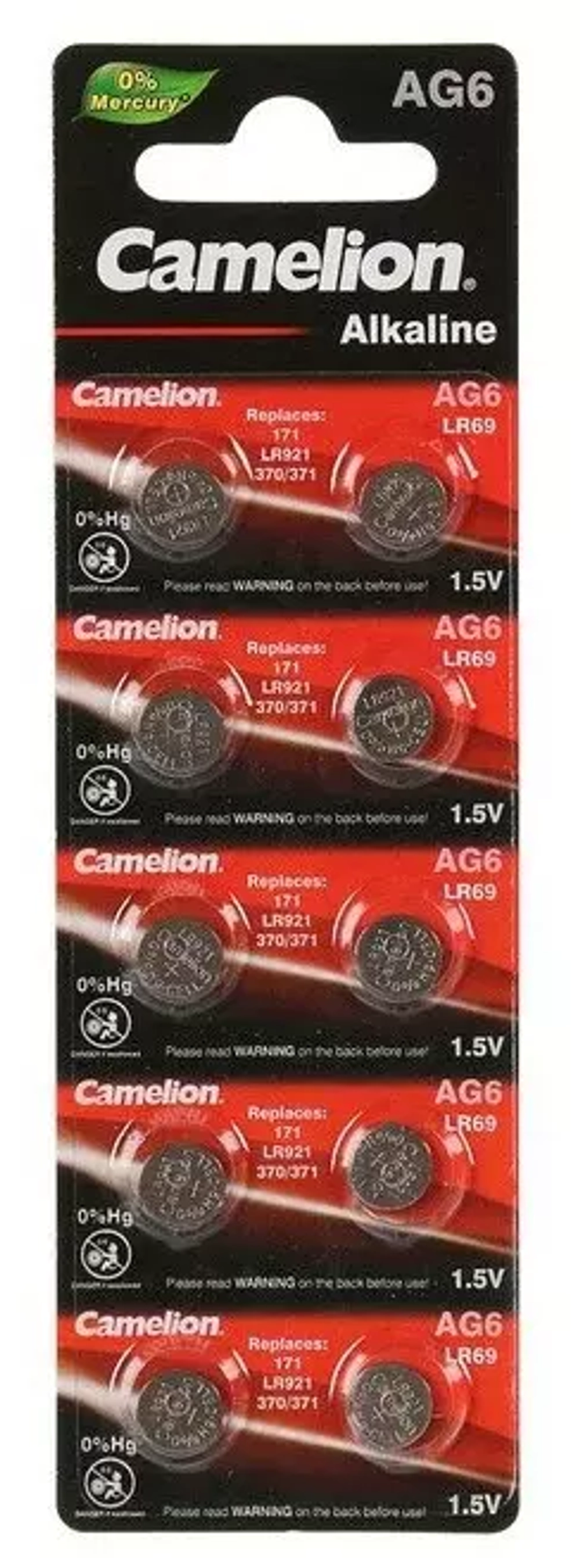 Батарейка часовая R370 (371 LR921 LR69 AG06) Camelion