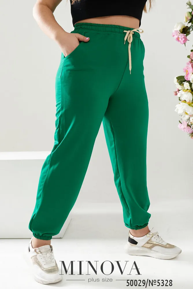 Брюки 5328-зеленый Minova
