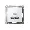 Розетка USB AtlasDesign тип A+A 5В/2.1А 2х5В/1.05А механизм лотос SE ATN001333