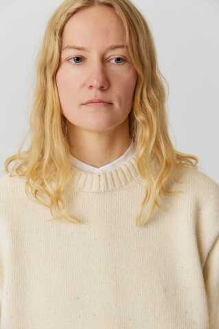 Свитер из шерсти молочного цвета