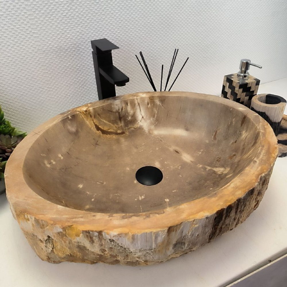 Раковина из окаменелого дерева OD-62501 58*47*15