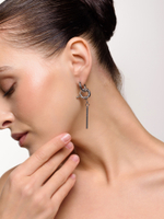 Серьги "Brutal Stick" Silver