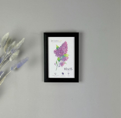 Фоторамка 10х15 см черная, без фактуры, арт. 1015.727841