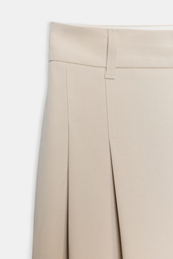ZARA БРЮКИ С ЗАЩИПАМИ, ЦВЕТ ЛЬДА