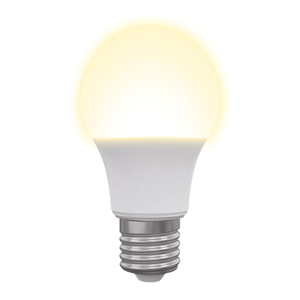 LED-A60-9W-3000K-E27-FR-NR Лампа светодиодная. Форма A. матовая. Серия Norma. Теплый белый свет 3000K. Картон. ТМ Volpe