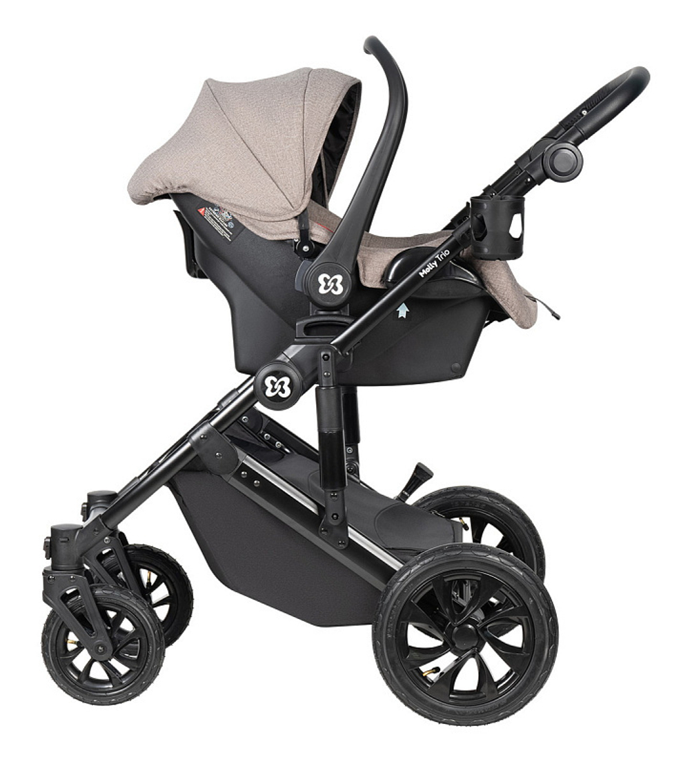 Коляска модульная 3в1 Molly Trio (Beige/Бежевый)