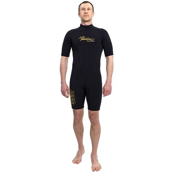 Гидрокостюм Marlin Malibu Ultra Shorty Man 2,5 мм черно-золотой