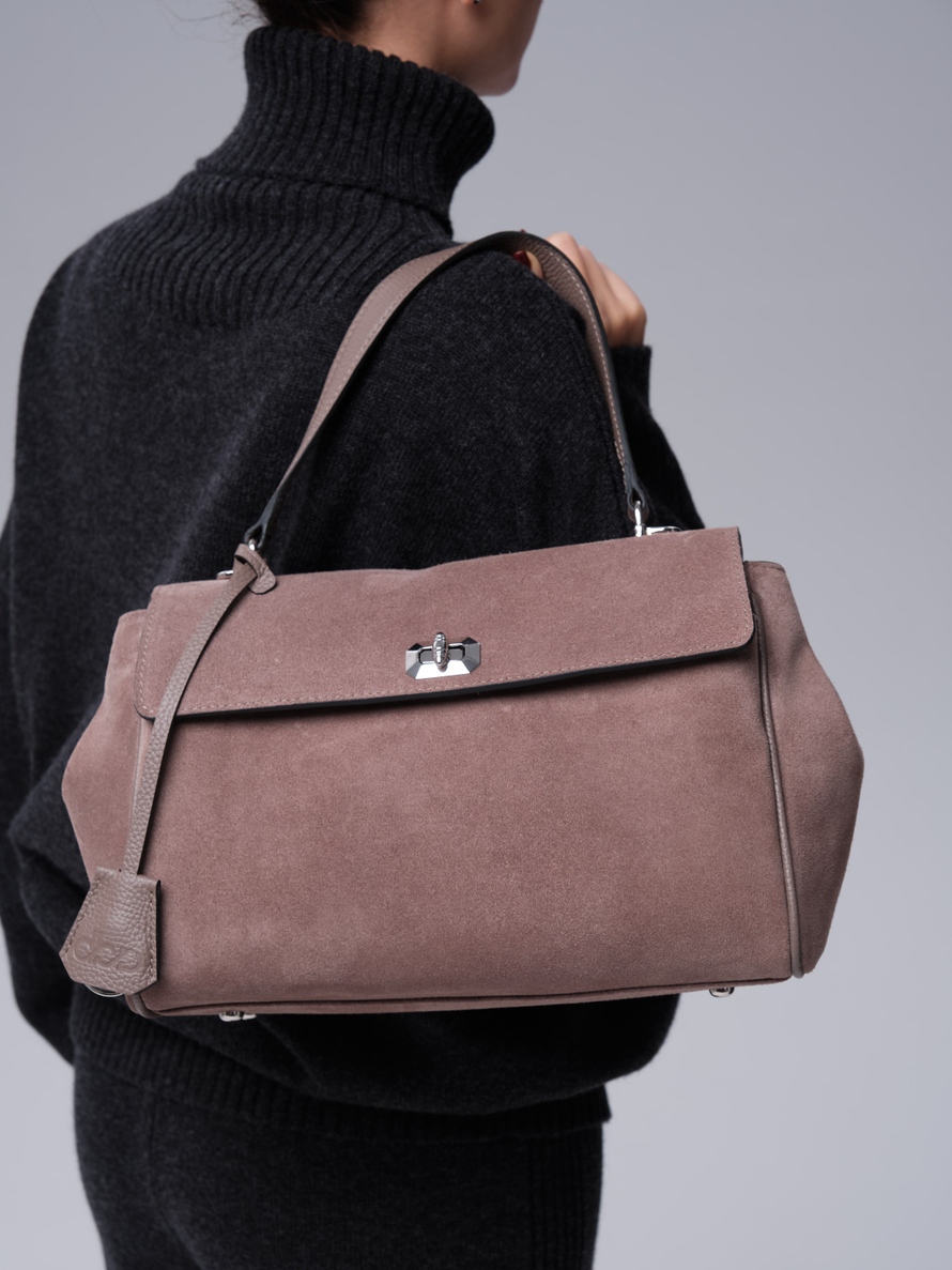 Замшевая сумка Nadi DBR 31356 капучино