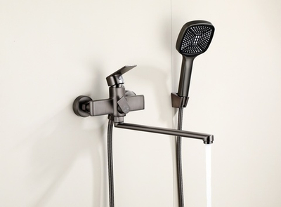 22019-P Смеситель для ванны (ГРАФИТ) HANSEN  (10/1шт)