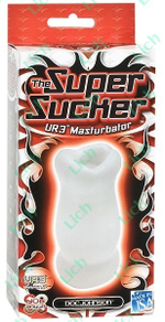 Белый мастурбатор-ротик THE SUPER SUCKER