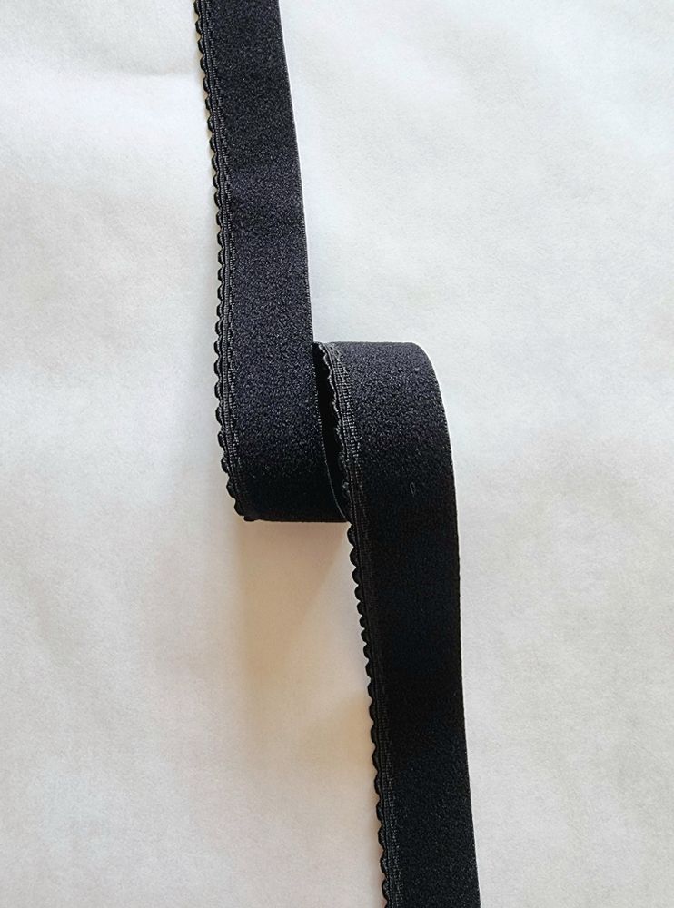 Резинка ажурная становая чёрная 20 мм
