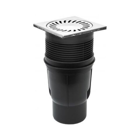 Трап канализационный с нижним сливом MCH Chudej 827 X N, D110, сухой затвор - нержавеющая сталь