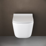 Комплект подвесной безободковый унитаз Ceramica Nova New Day CN3005 с крышкой-сиденьем микролифт + инсталляция Geberit Duofix 458.124.21.5 с кнопкой, хром глянцевый