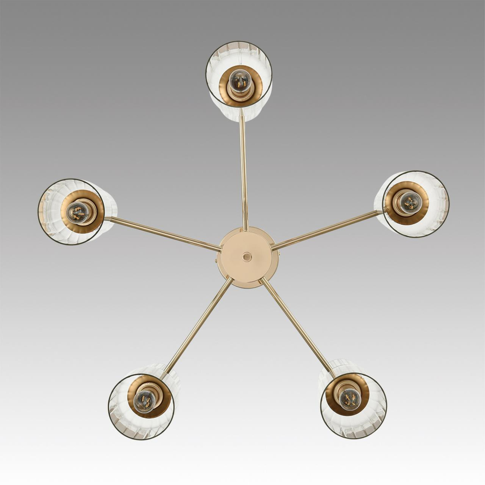 6586/10 MODERNI LN26 132 золото/прозрачный, металл/стекло Люстра подвесная E14 10*40W 220V KASSIA