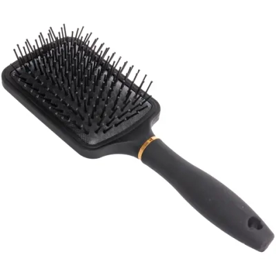 Расческа массажная «СЕКРЕТ ТВОЕЙ КРАСОТЫ», прямоуг., цвет черный, матовое покрытие, 8*25.5см