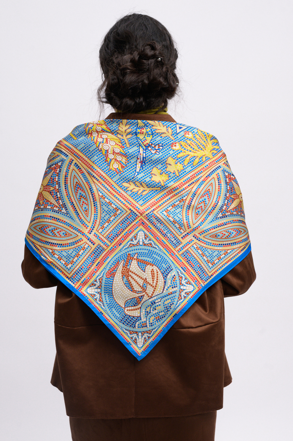 Платок «Мозаика Херсонеса» 100% шёлк