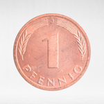 Germany, 1 Pfennig, 1996, (Hamburg Mint - "J"), XF
