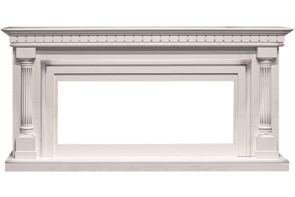 Портал Royal Flame Dallas - Слоновая кость с патиной (Ширина 1665 мм)