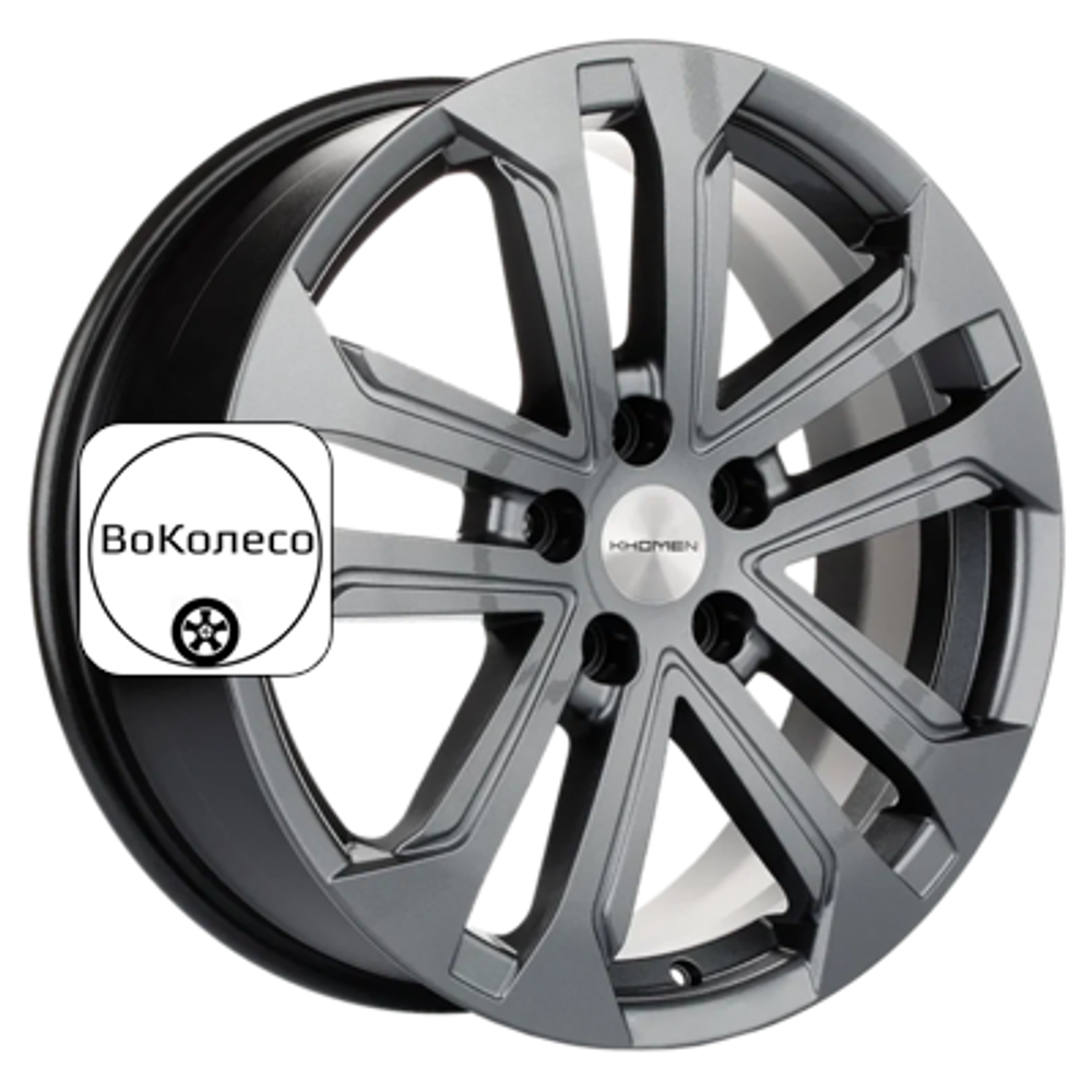 7x18/5x114,3 ET40 D66,5 KHW1803 (Haval Dargo) Gray Khomen Wheels