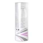 Прозрачная гелевая насадка 13,5см с точками, шипами и наплывами ToyFa Basic 818015-1