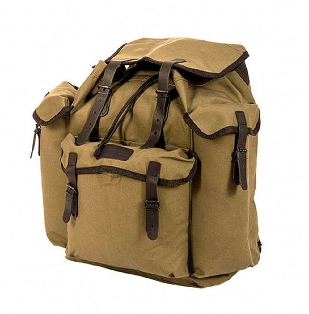 Рюкзак №2 авизент/кожа (х/б)