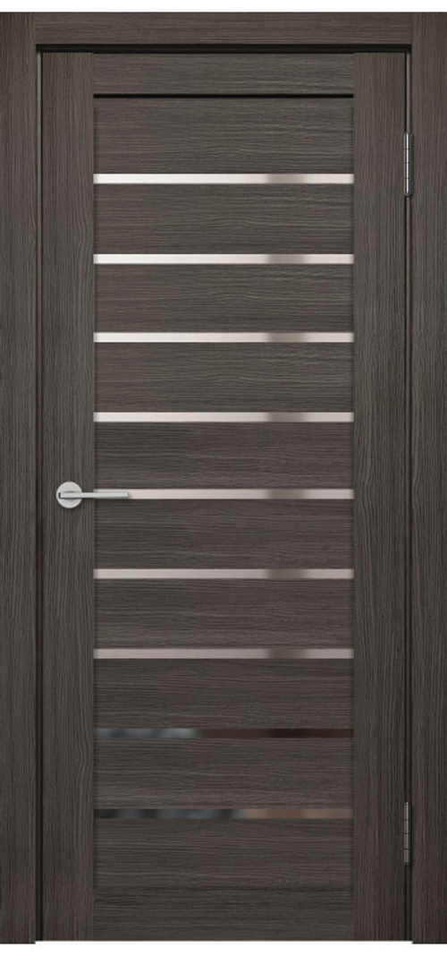 Межкомнатная дверь X-2 / Цвет тон Грей / Зеркало / Двери Верда